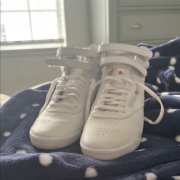 Reebok Women's White High-Top Sneakers - Picture 3 of 4